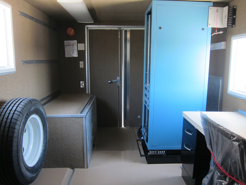 A space with cabinets in various sizes