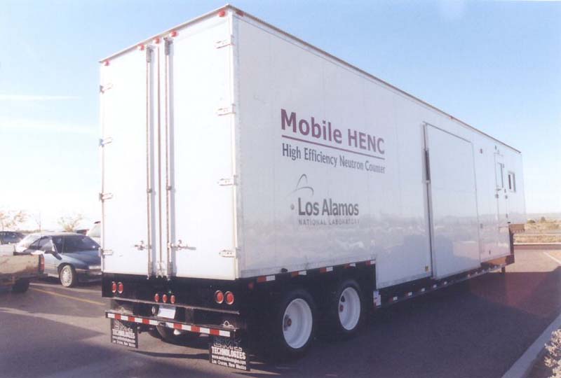 Los Alamos National Laboratory logo on a truck