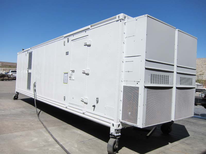 A movable trailer with a hose and a ventilation system