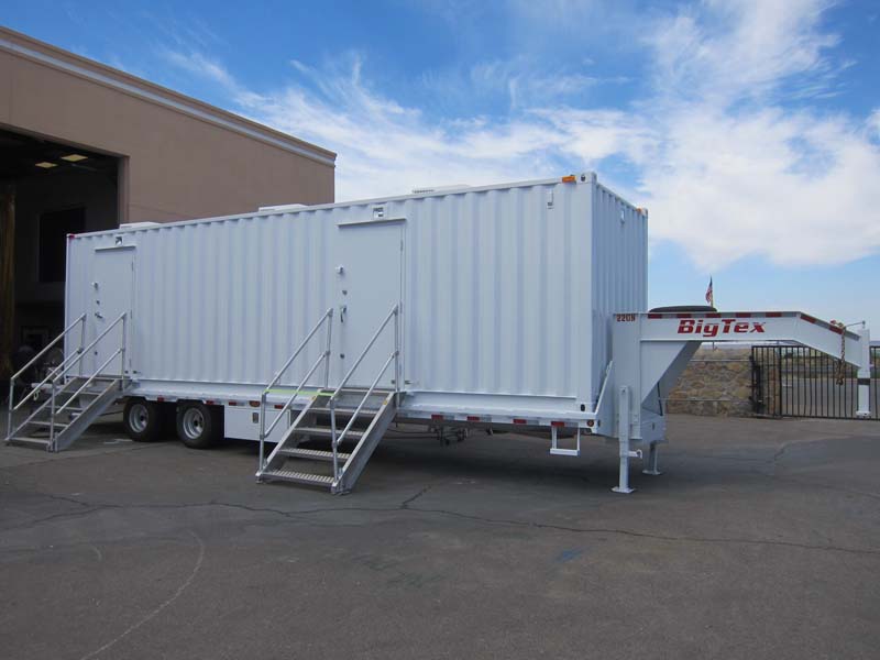 BigTex movable trailers with stairs