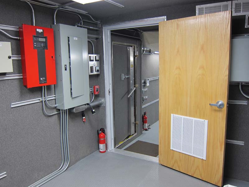 A room for electrical and ventilation controls